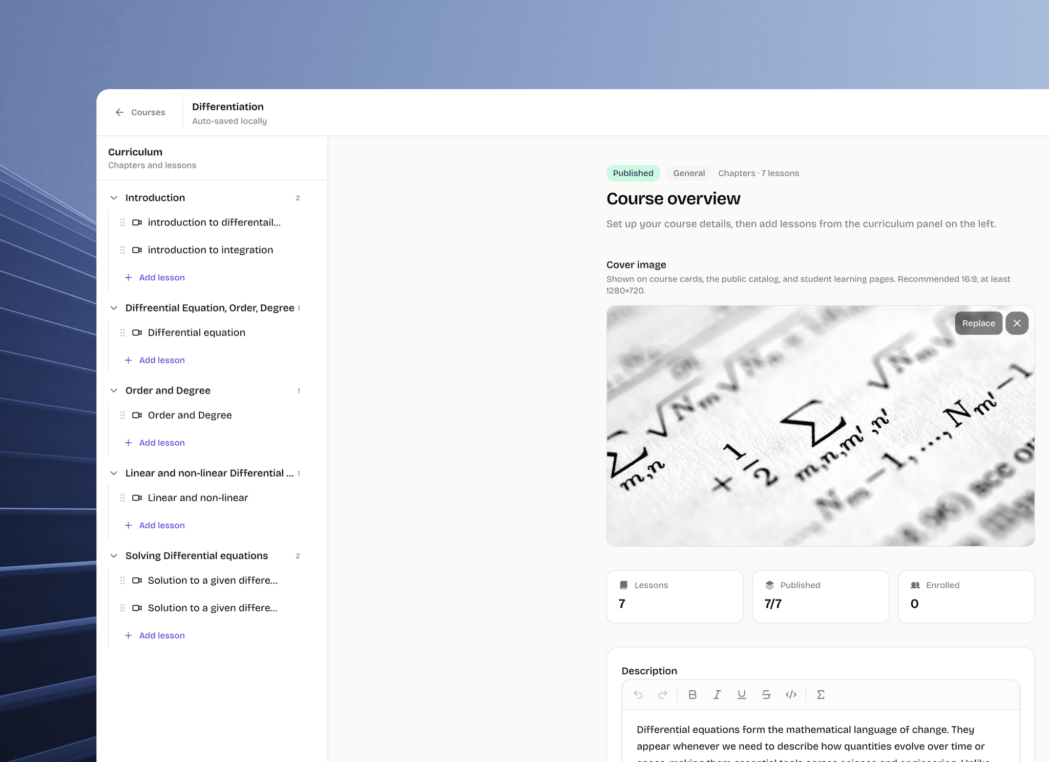 Create courses your
learners will love