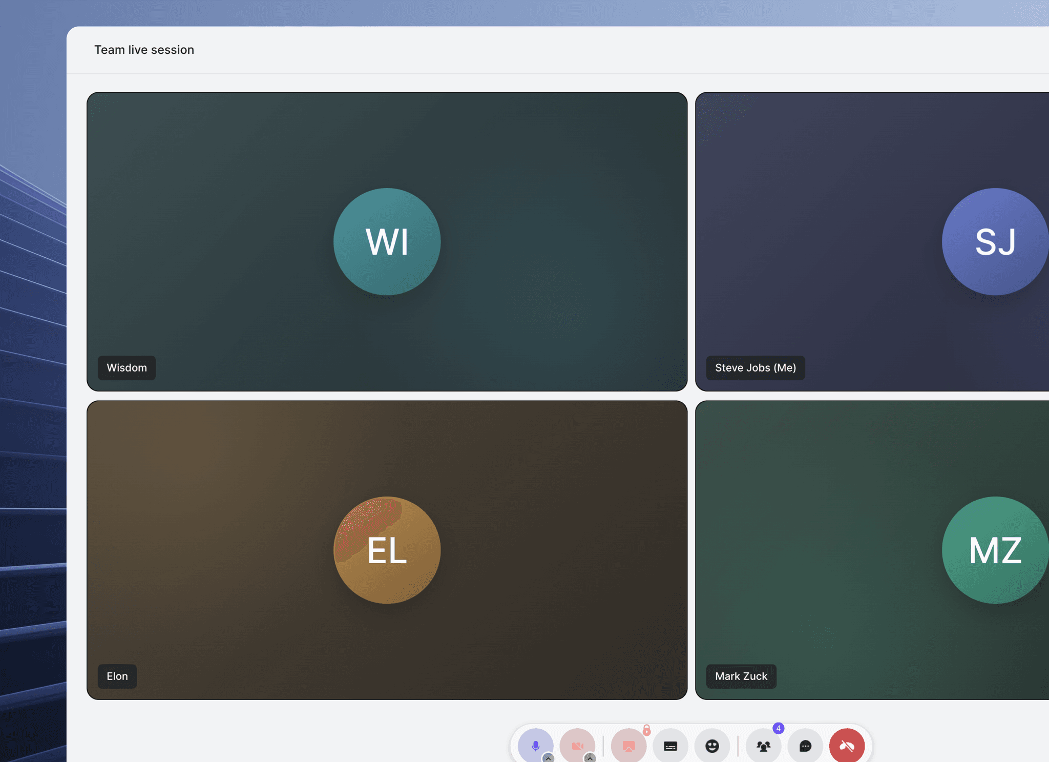 Run live classes
from your platform